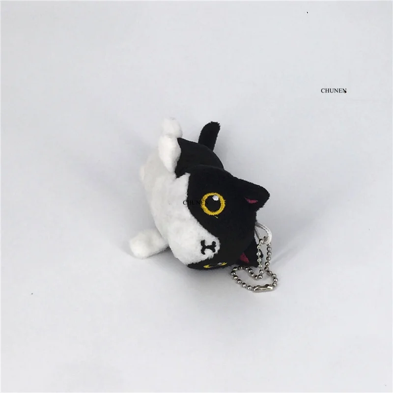 Прибл. 7 см Черный кот мягкая плюшевая игрушка брелок подарок кукла