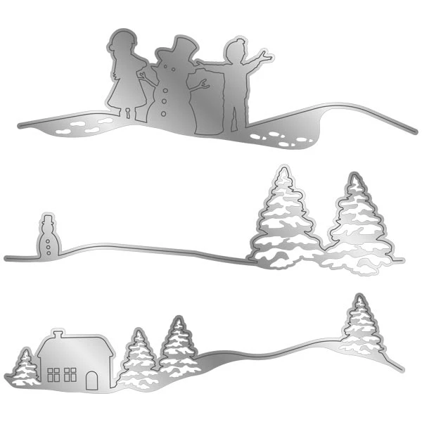 

Новинка 2021, металлические штампы для высечки, альбом для изготовления бумаги, Рождественский Снеговик, скрапбукинг, тиснение, рамка, карточ...