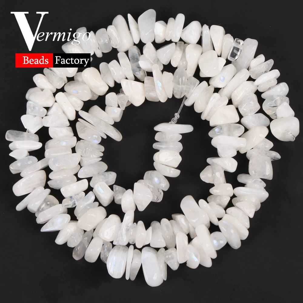 Бусины из лунного камня, 5-8 мм, нерегулярный натуральный камень, для рукоделия, изготовления ювелирных изделий, гравий, самодельные браслеты, ожерелья, 15 дюймов Бусины из лунного камня, 5-8 мм, нерегулярный натуральный камень, для рукоделия, изготовления ювелирных изделий, гравий, самодельные браслеты, ожерелья, 15 дюймов