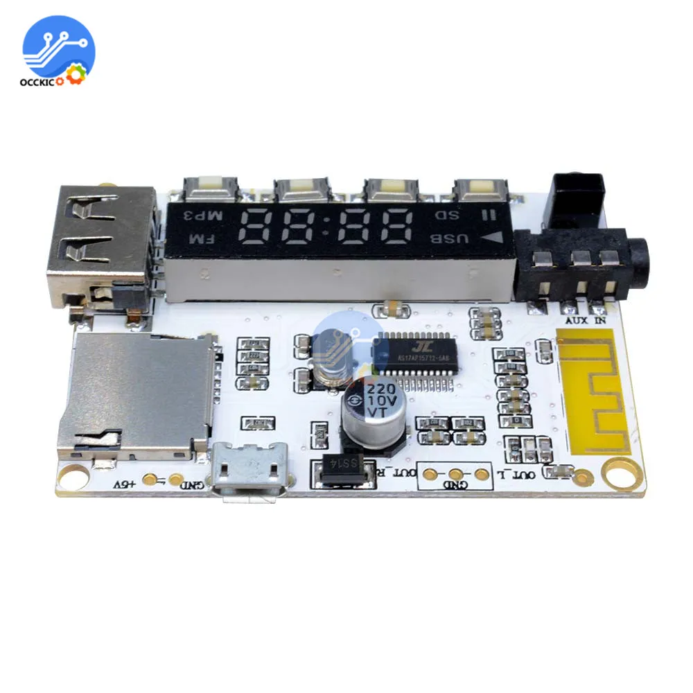 Bluetooth MP3 декодер плата dac equipo de sonido плеер модуль FM радио USB/TF ЖК-пульт дистанционного управления цифровой аудио декодер