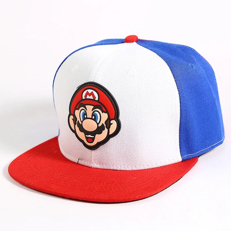Супер Марио Bros cap s мультфильм хлопок Повседневная Фирменная Кепка с плоским козырьком шляпа для мужчин женщин бейсбольная бейсболка с колпаком шапки