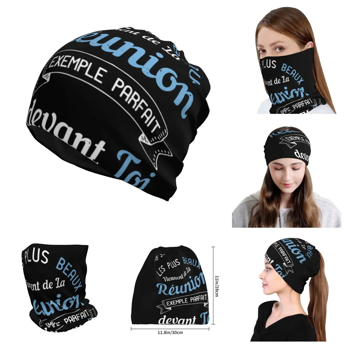 

Bonnet Hats sun The Most Beautiful Come From Reunion Humor casquette Novelty Unisex R248 Knitting Hat