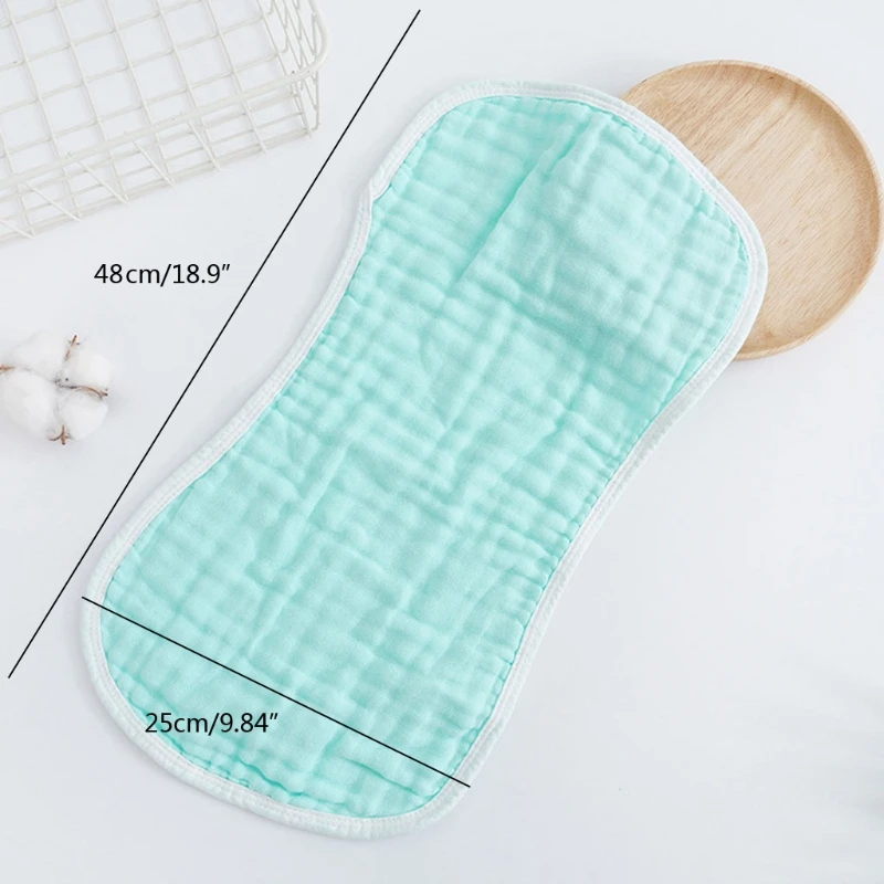 

57BF 3 Pcs Muslin Burp Cloths Cotton Washcloths Baby Feeding Bibs Saliva Towel 6 Layers Gauze Absorbent Diapers Soft Face Towels