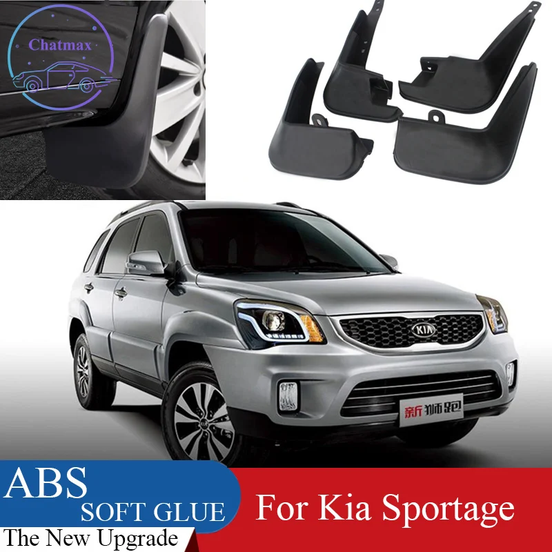 

4pcs ABS Front & Rear Fender Protector For Kia Sportage 2007-2016 Car Mud Flaps Splash Guard Mudguard Mudflaps