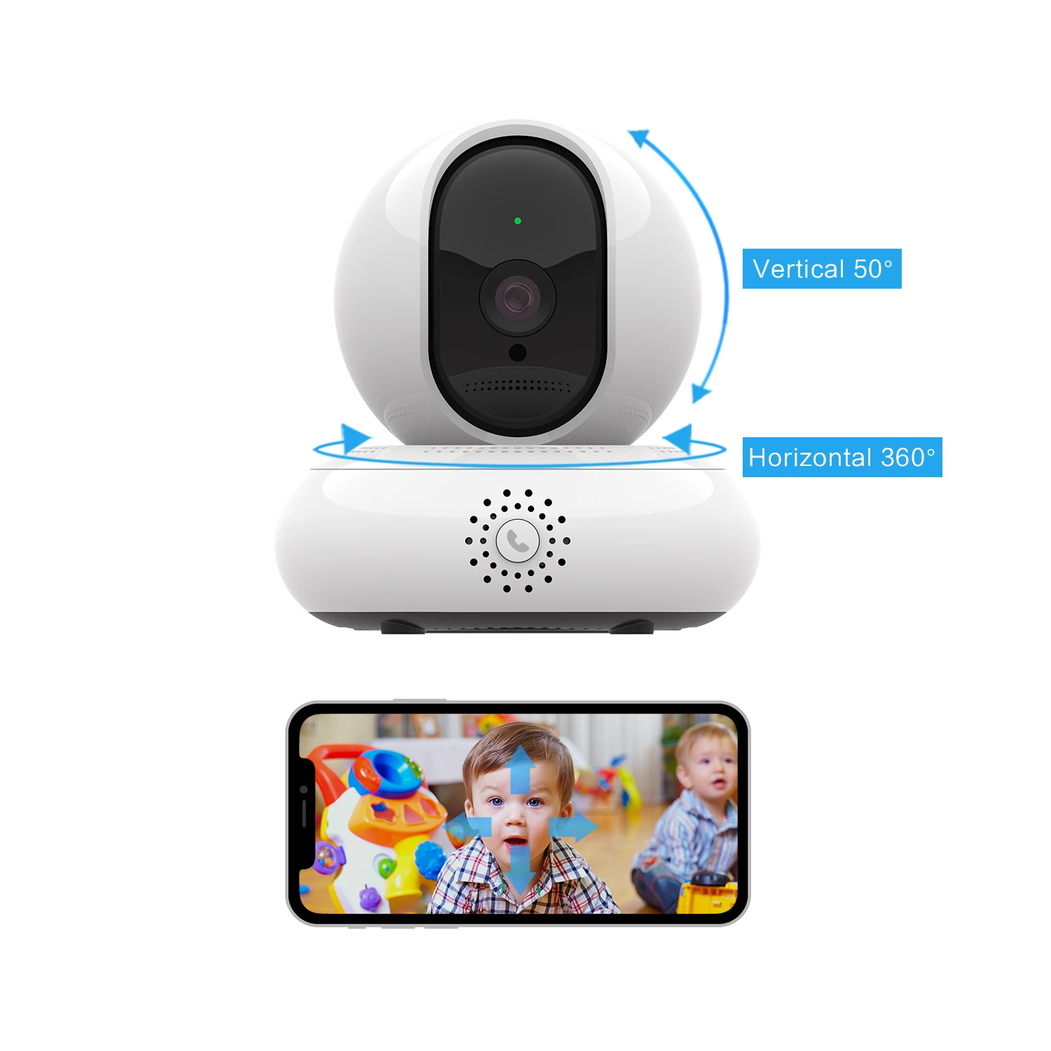 

Беспроводная IP-камера видеонаблюдения, 1080P, 2 МП