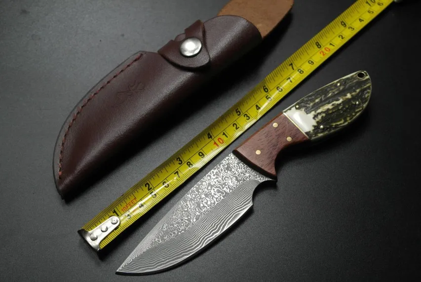 Hand Tools, Camping outdoor survival knife, Damascus steel knife, Gift Knife for Collection