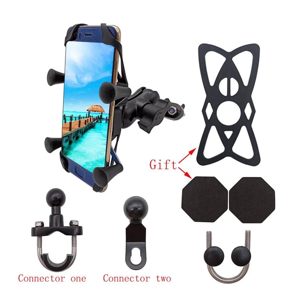 С USB зарядное устройство 360 Вращающийся мотоцикл мобильный телефон подставка