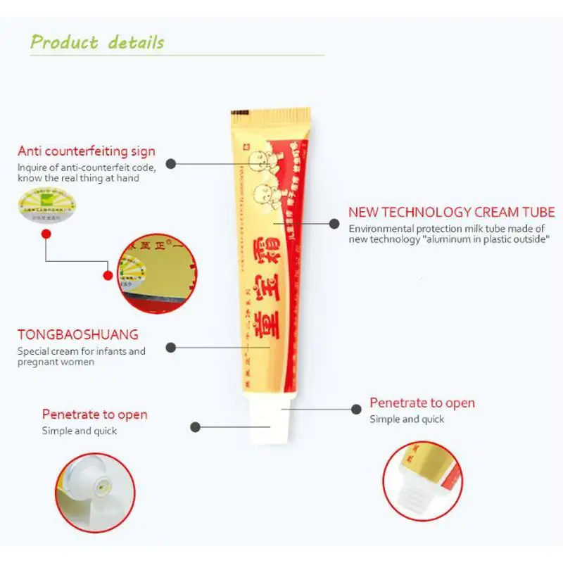 10PCS YIGANERJING Baby Psoriasis Pruritus Eczema Dermatitis Cream Safety Natural No Side Effects Suitable All Skin 15g With Box |