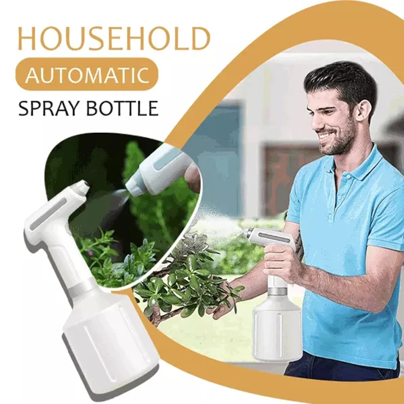 

900ML Electric Garden Sprayer Automatic Plant Watering Can Bottle Garden Sprayer Bottle For Gardening Watering Can Supplies