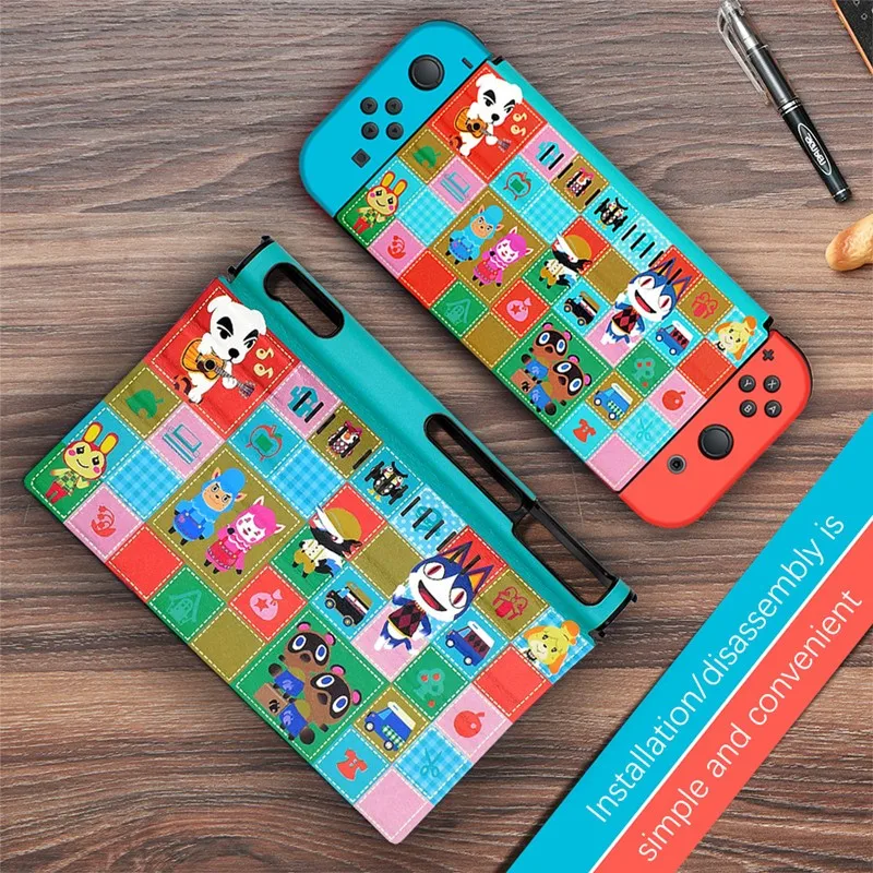 

Limited Edition PU Leather Protective Case + 2 Joy-con Protective Case + 2 Thumbstick Cap for NS Nintendo Switch Console
