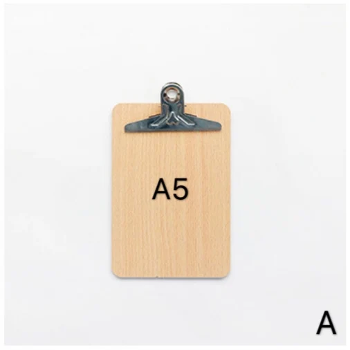 A5 бумажная папка с зажимом черная деревянная доска для письма металлическая