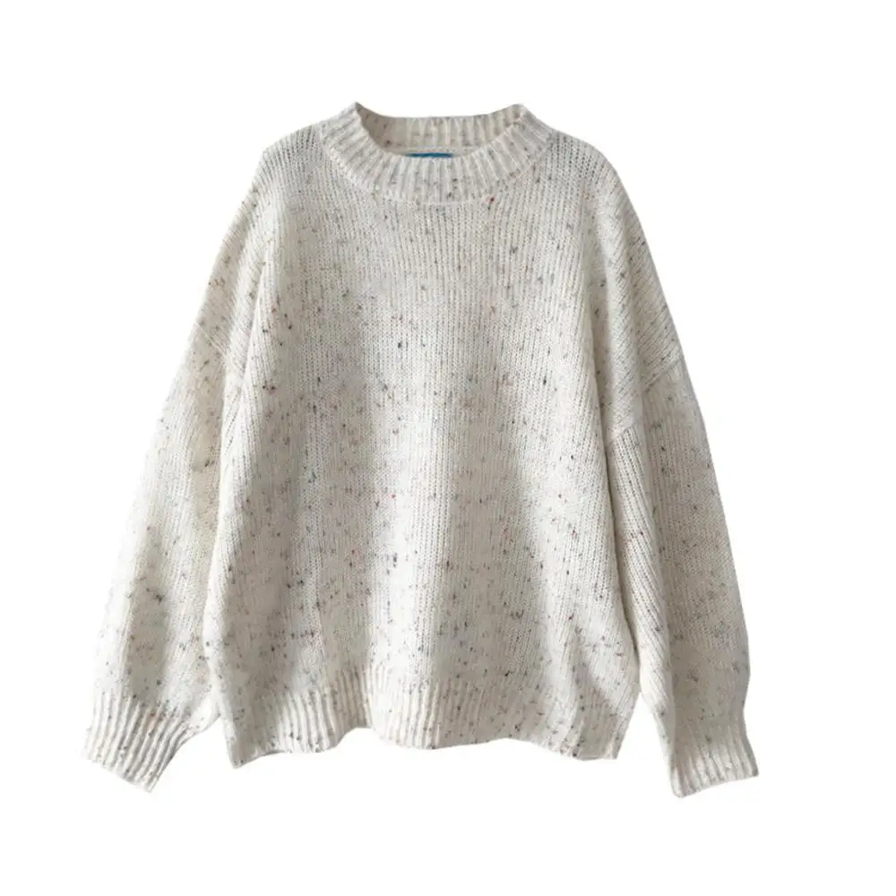 

Autumn and Winter Long Sleeve Round Collar Loose Sweater Lazy Wind Sweet Sweater