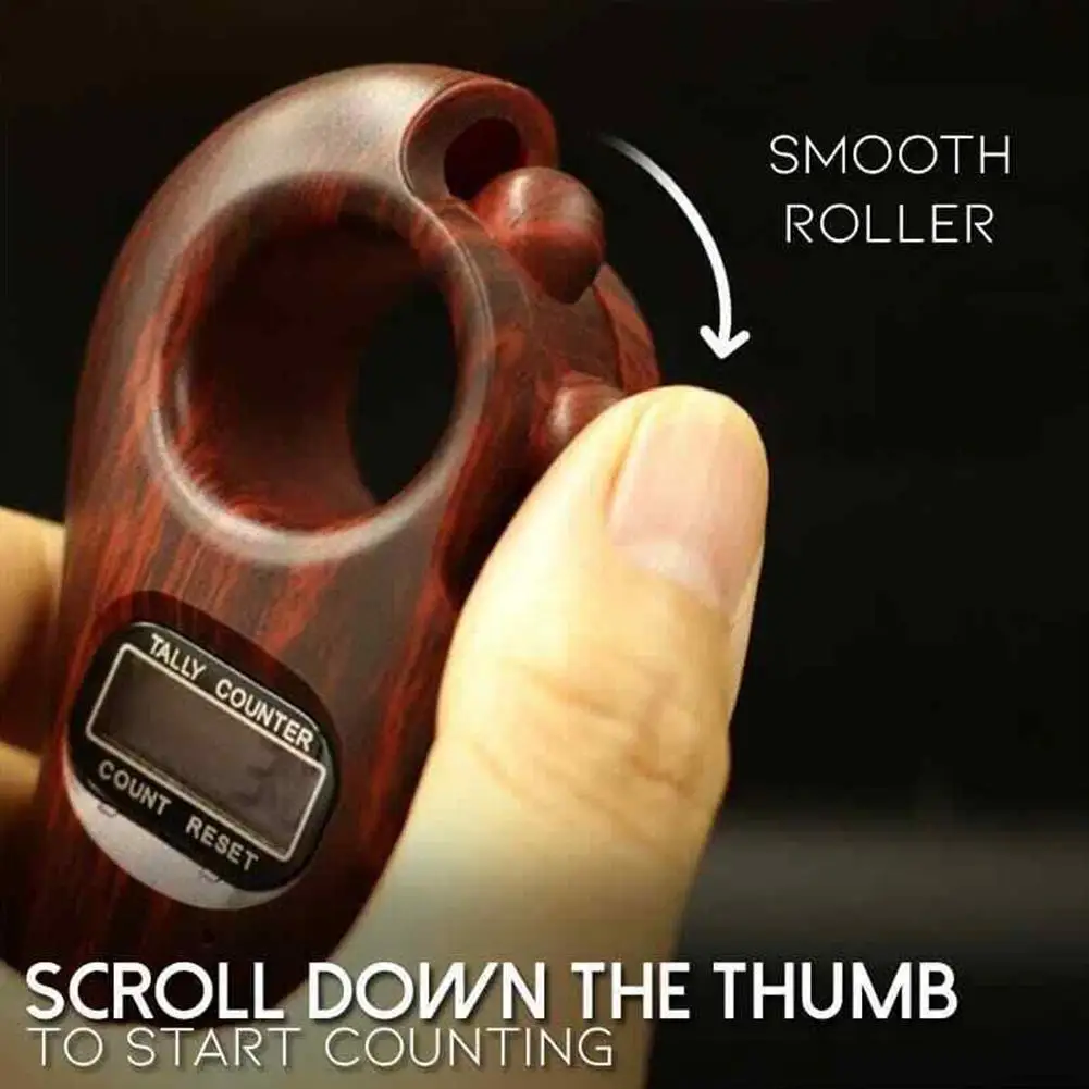 1 шт. вращающиеся четки со светодиодным цифровым счетчиком портативный счетчик