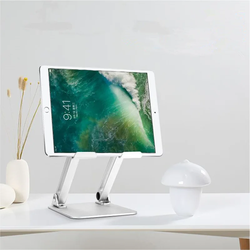 

Desktop Tablet Holder Aluminum Mobile Phone Stand Angle/height Adjustable Folding Bracket