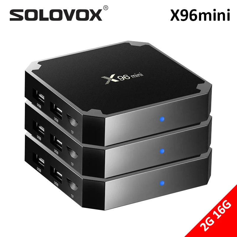 Видеоприставка SOLOVOX X96 mini Android 9 0 2 + 16 ГБ Amlogic S905W с поддержкой MARSX 4G Wi-Fi | Электроника