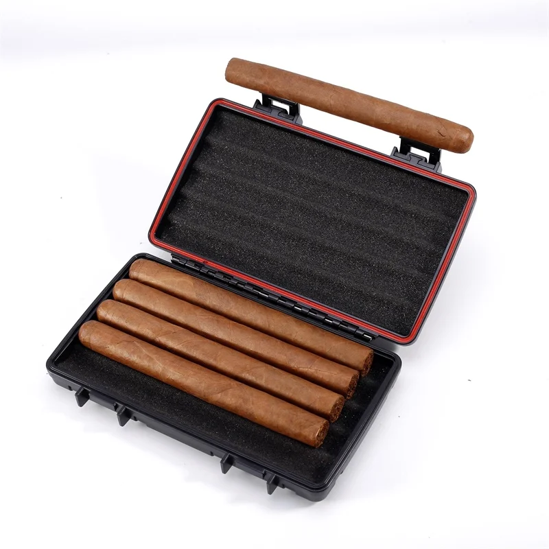 2021 новый черный Портативный путешествия сигарный ящик увлажнения сигары
