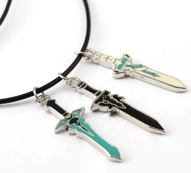 3 шт. аниме меч искусство онлайн ожерелье Асуна Кирито косплей реквизит Kazuto