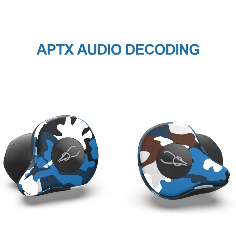 Беспроводная Bluetooth-гарнитура с шумоподавлением камуфляж наушник AptX Hi-Fi зарядным