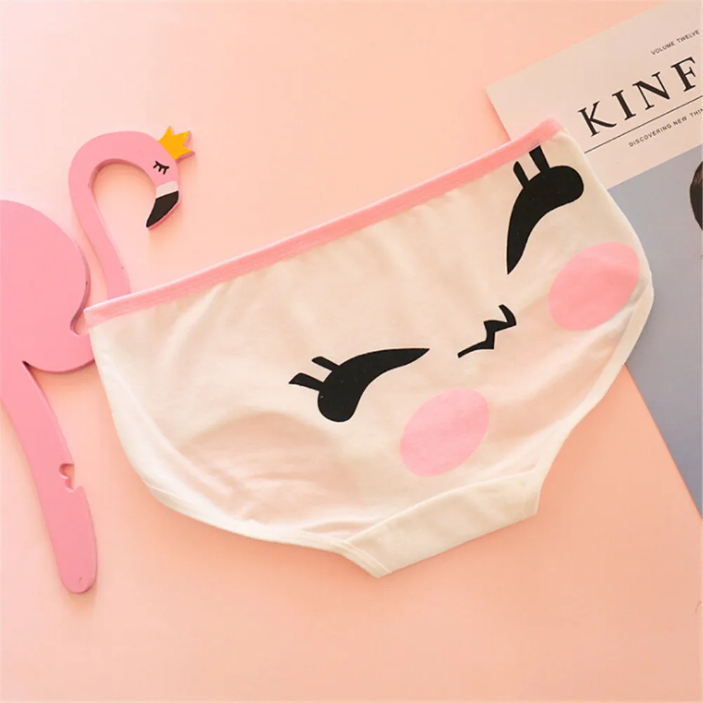 

Girls Cartoon Cute Face Printing Cotton Panties Underwear Women Sexy Underwear Cute Women's Panties
