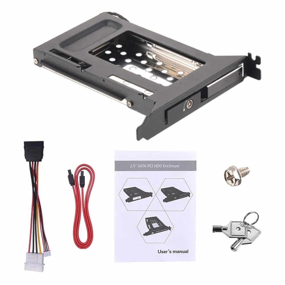 Uneatop 2 5 дюймовый SATA кронштейн HDD/SSD внутренний алюминиевый мобильный стеллаж для