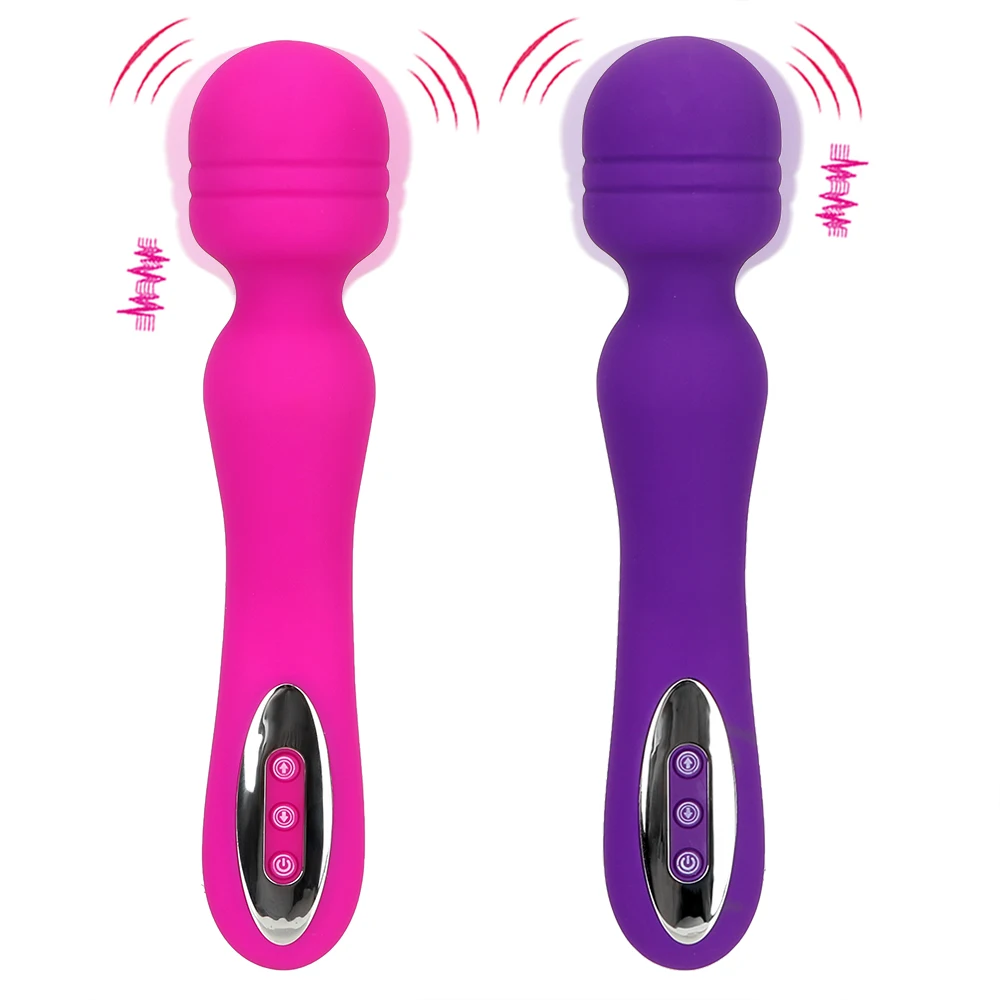 

IKOKY интимные игрушки для женщин Волшебная палочка массажер стимулятор клитора AV Stick вибратор эротический 12 частоты женская мастурбация