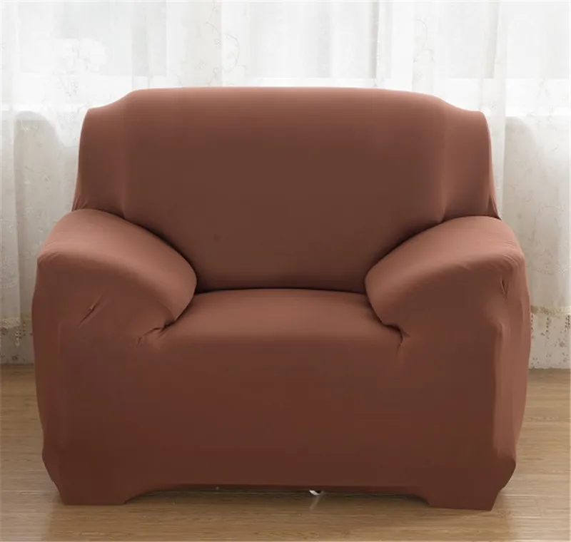 Сплошной цвет гибкий чехол для дивана гостиной эластичный стрейч Современный