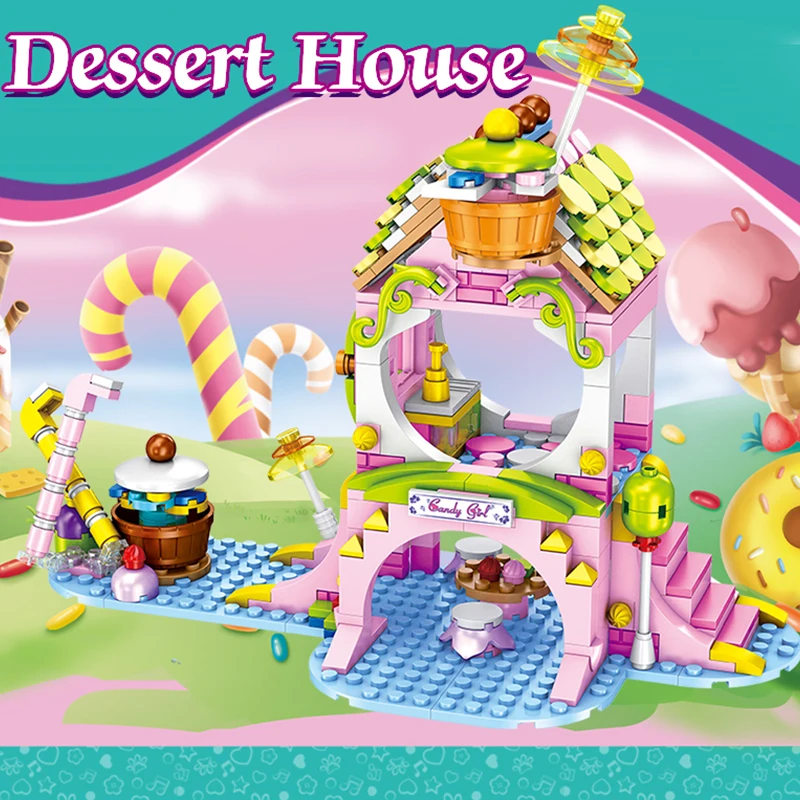 Creator Ideas Princess Castle Dessert Dream Villa House Building Blocks City Windmill Bricks Toys Girls Christmas Gift | Игрушки и хобби
