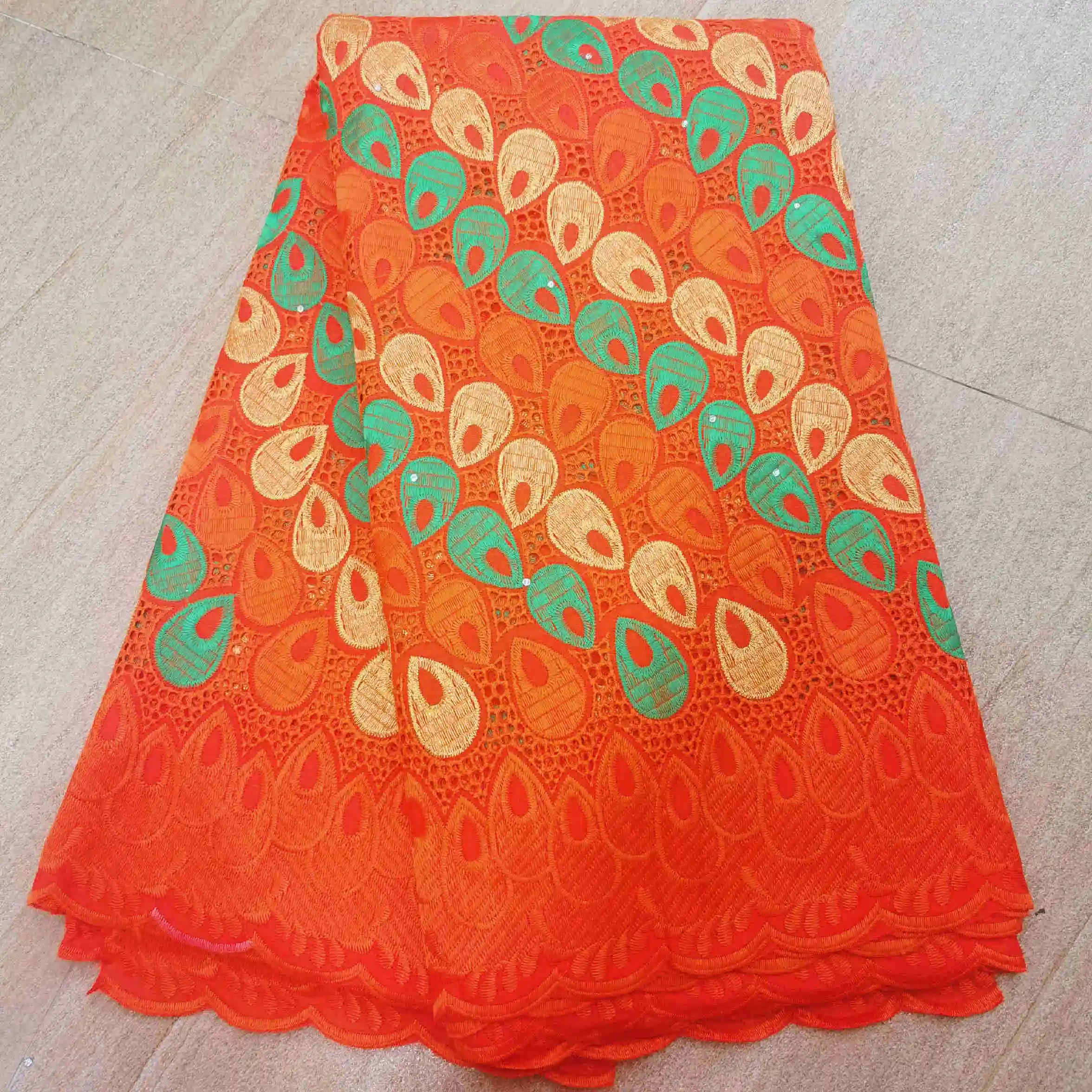 

White/Red LACE 2020 Hot Sale African Lace Fabric High Quality Nigerian Swiss Voile Lace In Switzerland Punch Cotton For Wedding