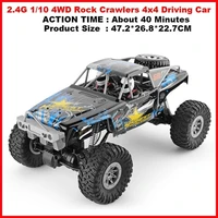 104310 2 4g 110 4wd rock crawlers 4x4 driving car 280 motors drive bigfoot car remote control car model off road vehicle toys