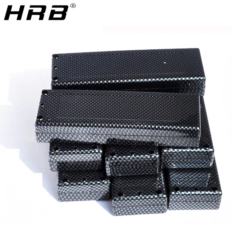 Чехол для аккумулятора 3S 4S углеродное волокно жесткий оранжевый черный - купить