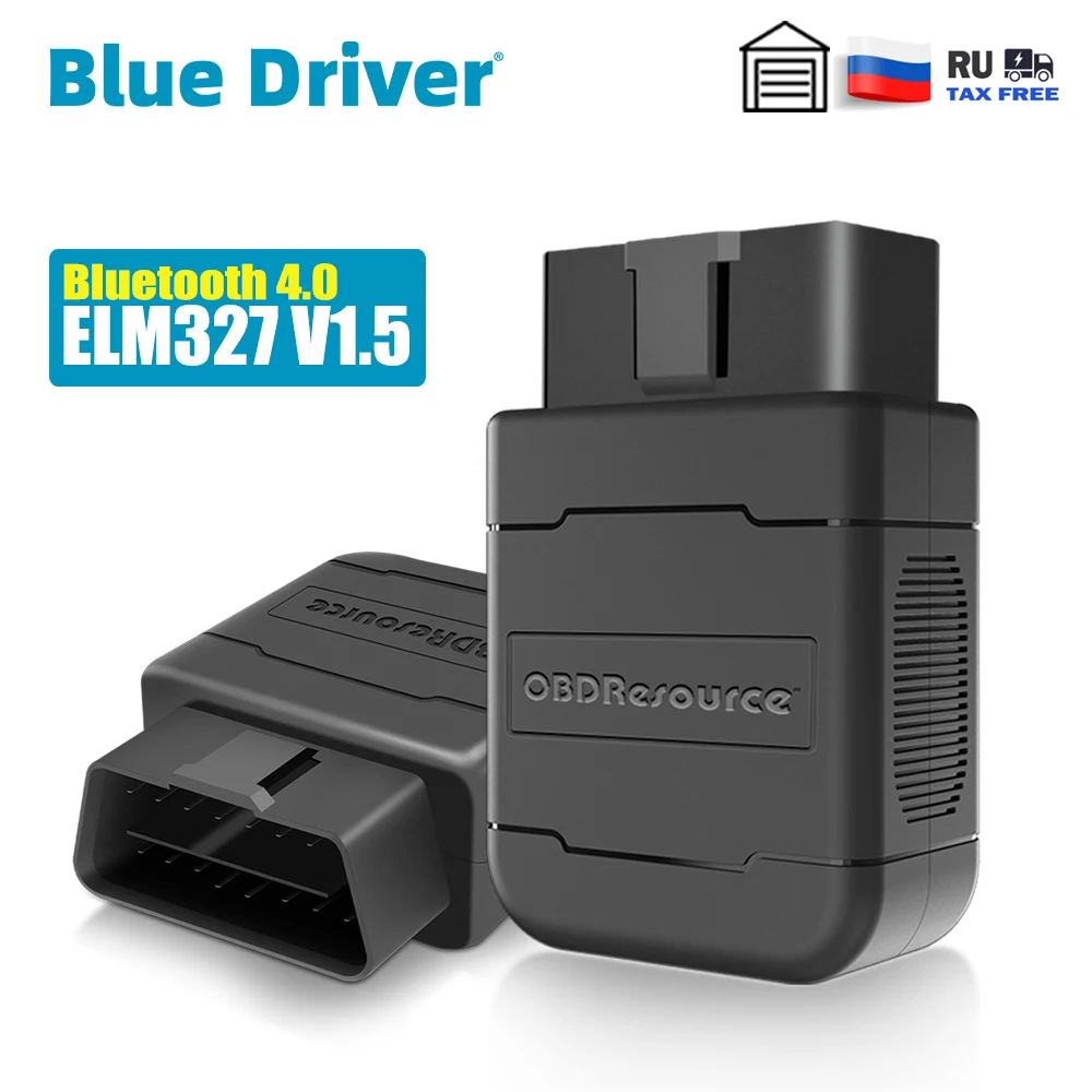 Синий драйвер OBD2 автомобильный диагностический сканер ELM327 V1.5 Bluetooth 4 0 для iPhone с - Фото №1