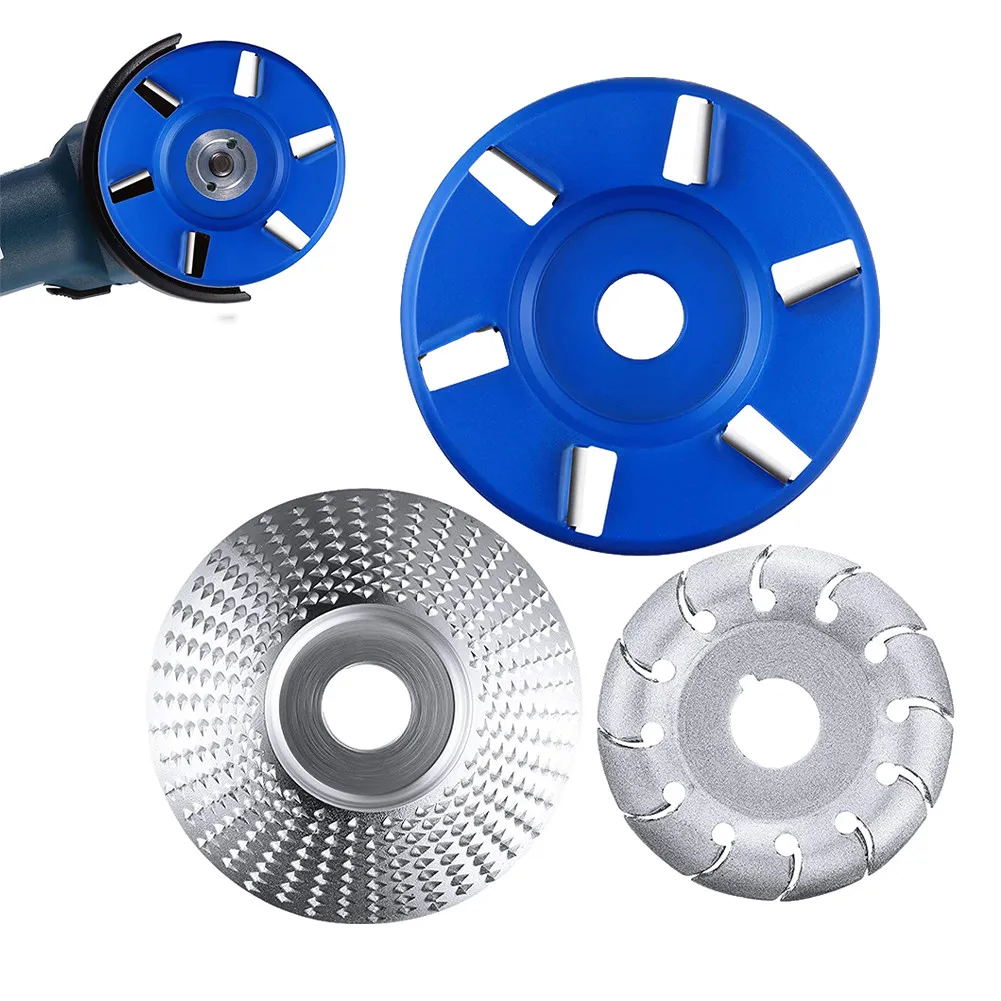 

Round Wood Angle Grinding Wheel Abrasive Disc 12 Teeth Polishing Shaping Disc 6T Sanding Turbo Carving Rotary Tool Woodworking