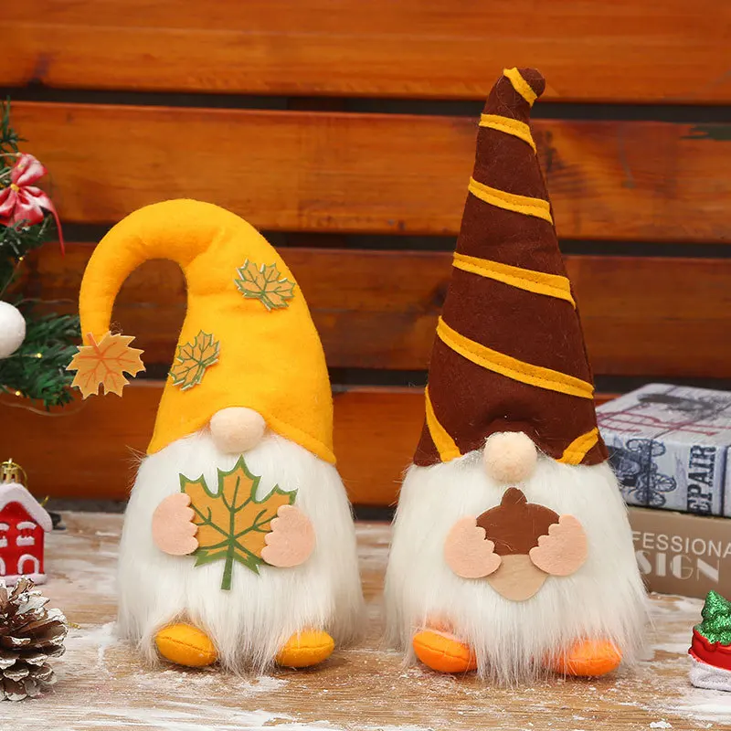 

Shining Faceless Doll Merry Christmas Kids Cute Gnome Plush Toys Thanksgiving Decoration Ornament Harvest Festival Gift New Year