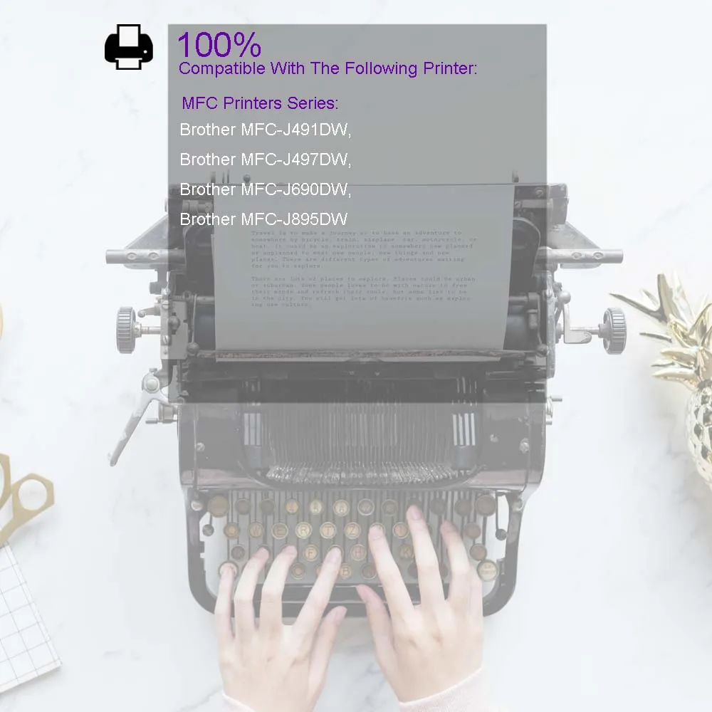 10PK LC3013 чернильный картридж совместимый с Brother MFC-J491DW J690DW J895DW