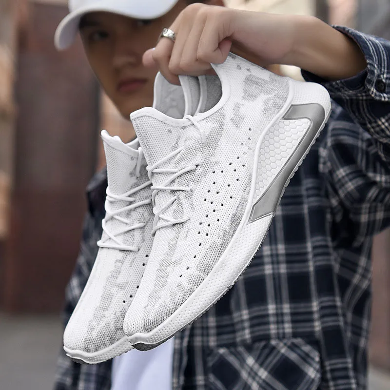 Мужские кроссовки Новое поступление товара Сникеры сетчатая дышащая спортивная