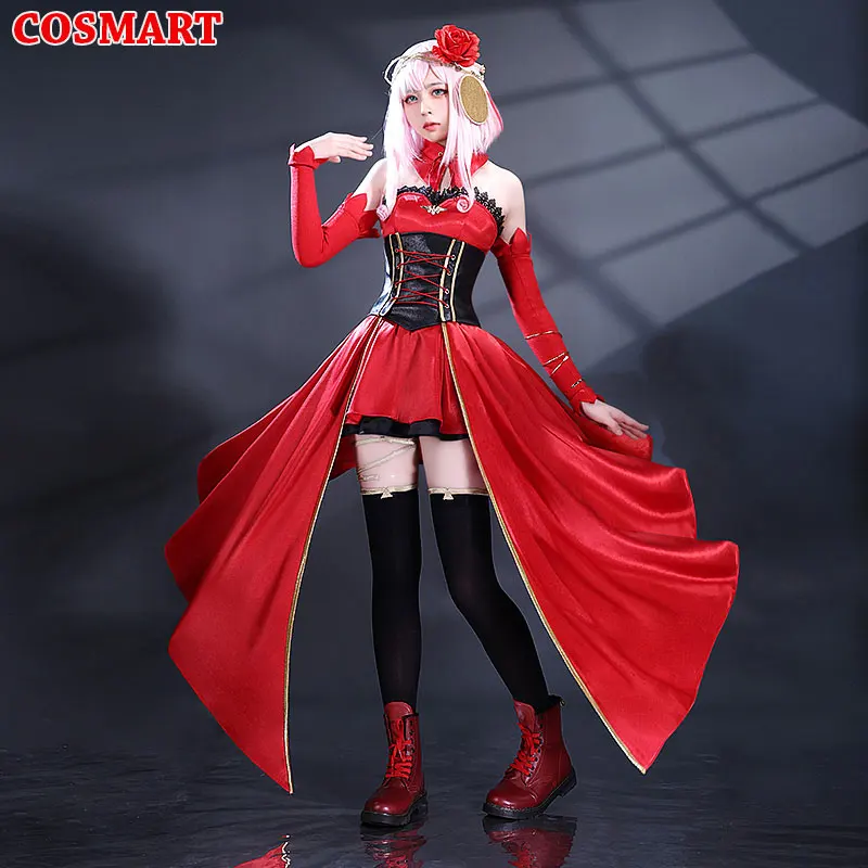 

COSMART Takt op.Destiny Fate Red Dress Cosplay Costume Halloween Carnival Party Outfit Women Girls NEW Amine