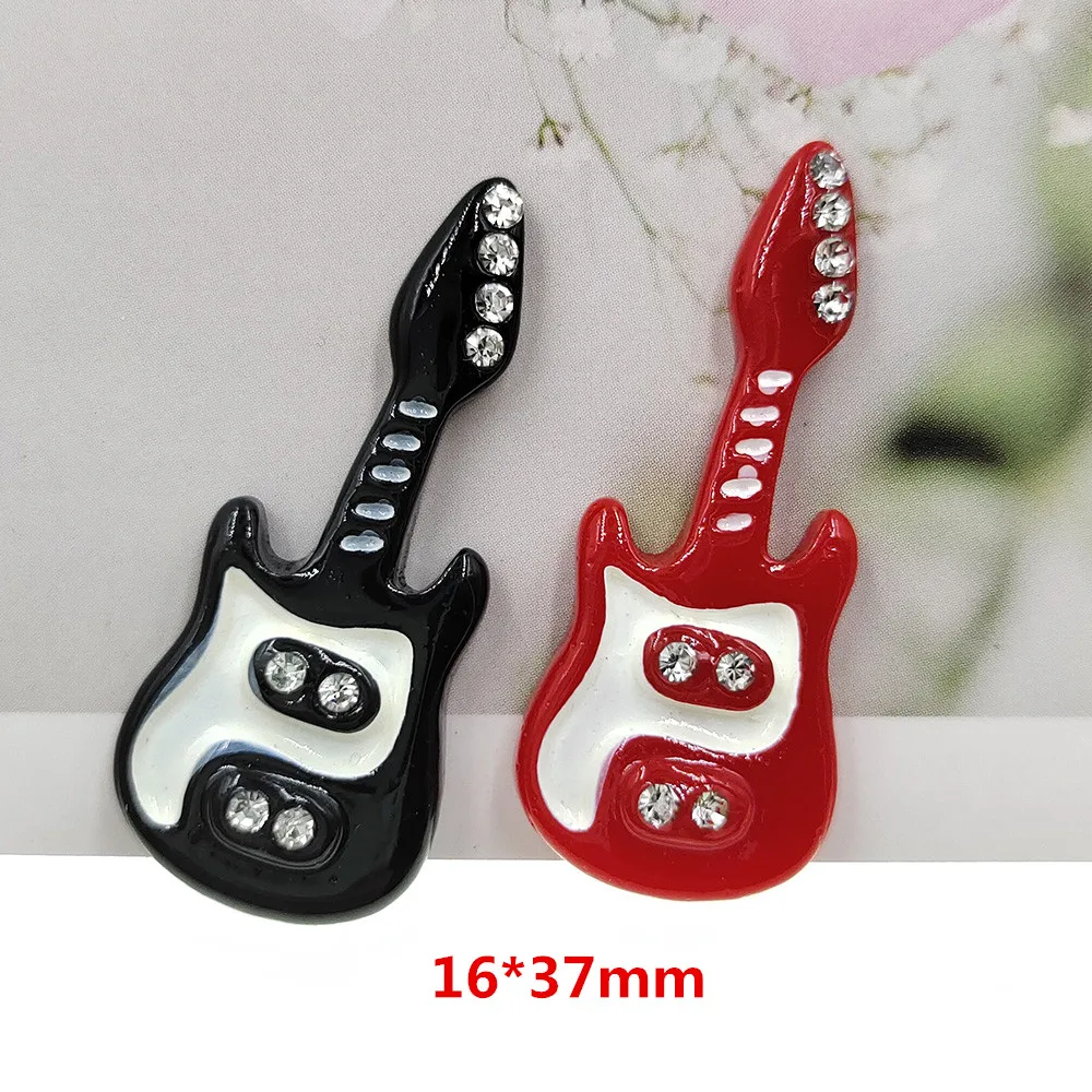 

10pcs/lot flat back resin guitar lovely resin cabochons accessories