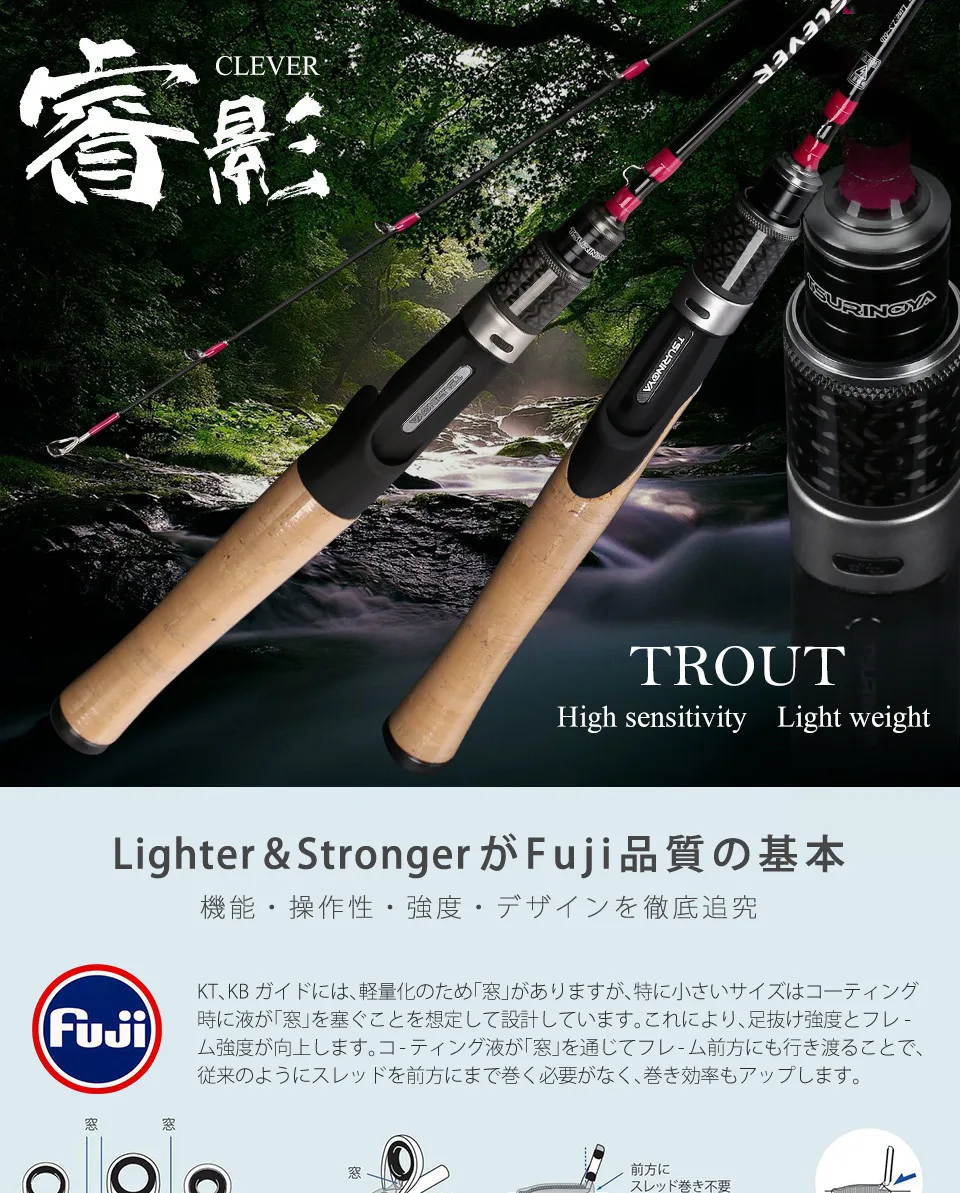 TSURINOYA умный Карп удочка Fuji кольцо приманка вес 1-5 г/2-7 г 1,19 м 1,57 м 1,60 м 1,85 м UL L Полюс литье спиннинг