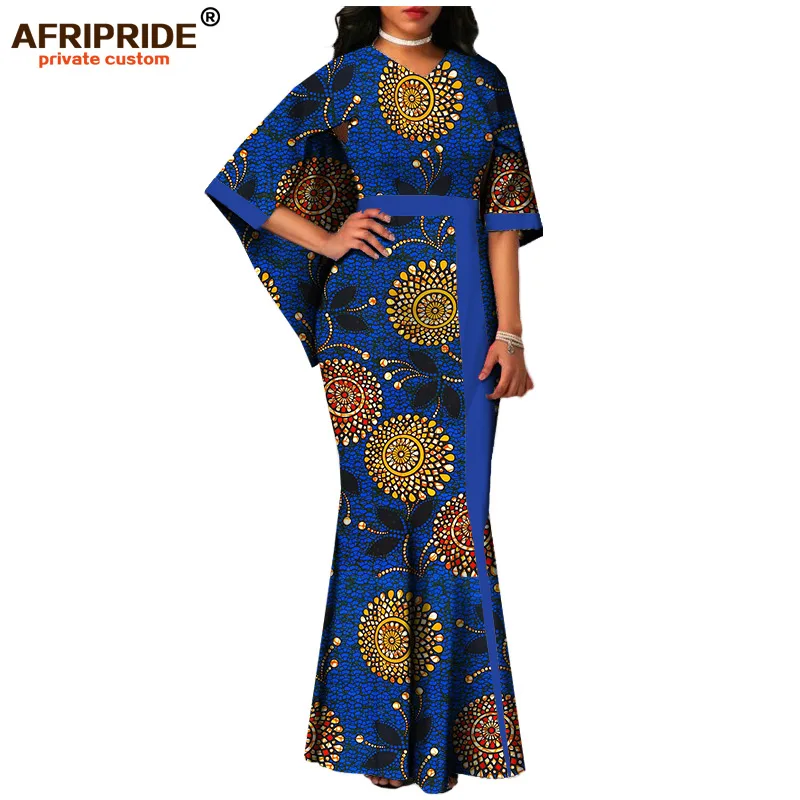 Африканские платья с принтом Анкары для женщин AFRIPRIDE индивидуальное