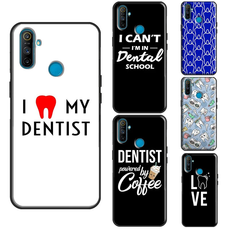 

Cute Dentist Teeth Case For OnePlus 10 Pro 9 8T Nord2 9R Cover For Realme GT Neo 2 GT Master C21 8i 9i 8 Pro
