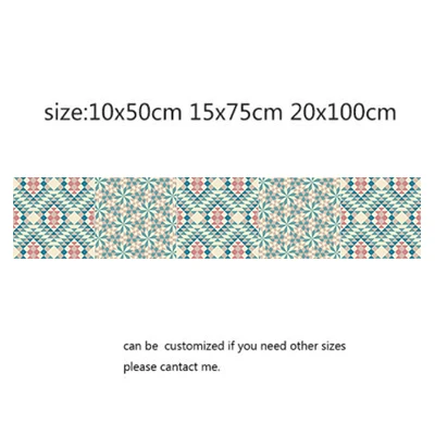Moroccan Style Tiles Sticker Waterproof Self Adhesive Wallpaper Furniture Bathroom DIY Arab Tile Waist Line | Дом и сад