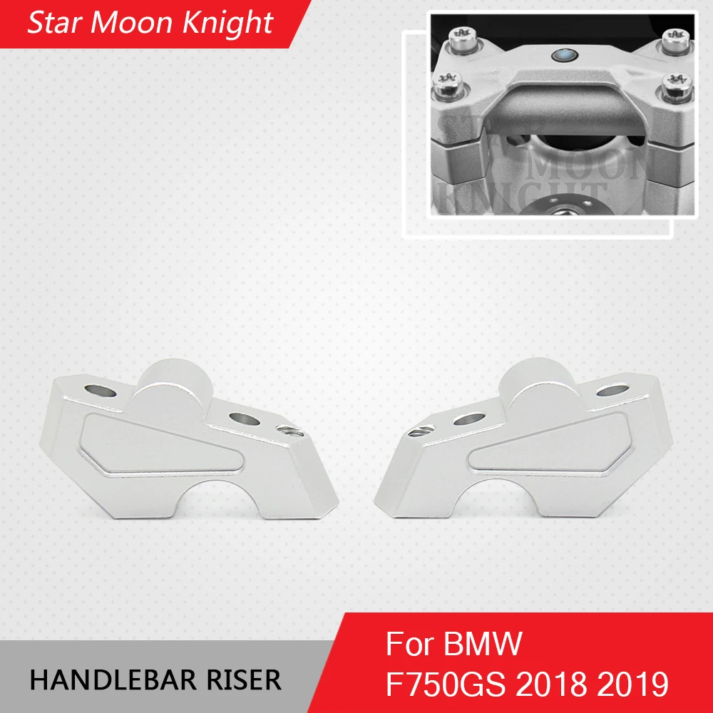 

Moto F750GS F750 GS 2018 2019 Handlebar Risers Clamp Height Up Also Backward Extend Adapters Motorcycle for BMW F750GS Parts