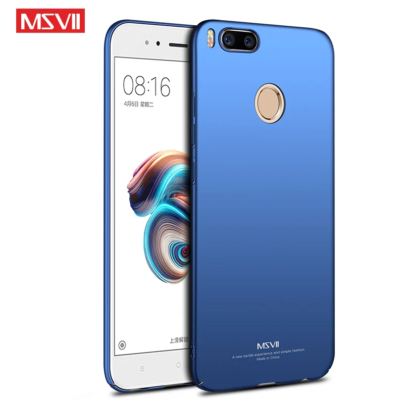 Чехол Msvii для Mi A1 тонкий матовый чехол Xiaomi 5x Mi5x Xaomi 5X Жесткий из поликарбоната MiA1