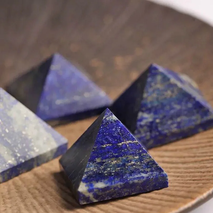 Домашний декор Lapis Lazuli чакра Пирамида лечебный Кристал кварц камень энергии