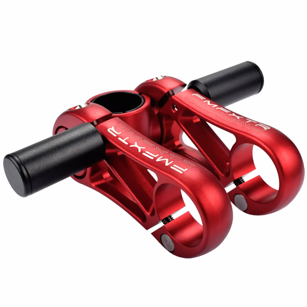 FMFXTR Latest Bicycle Stem Double Adjustable Angle MTB Road mountain Bike Stem Aluminum alloy 6061 for 31.8mm/28.6mm Handlebar - Цвет: red