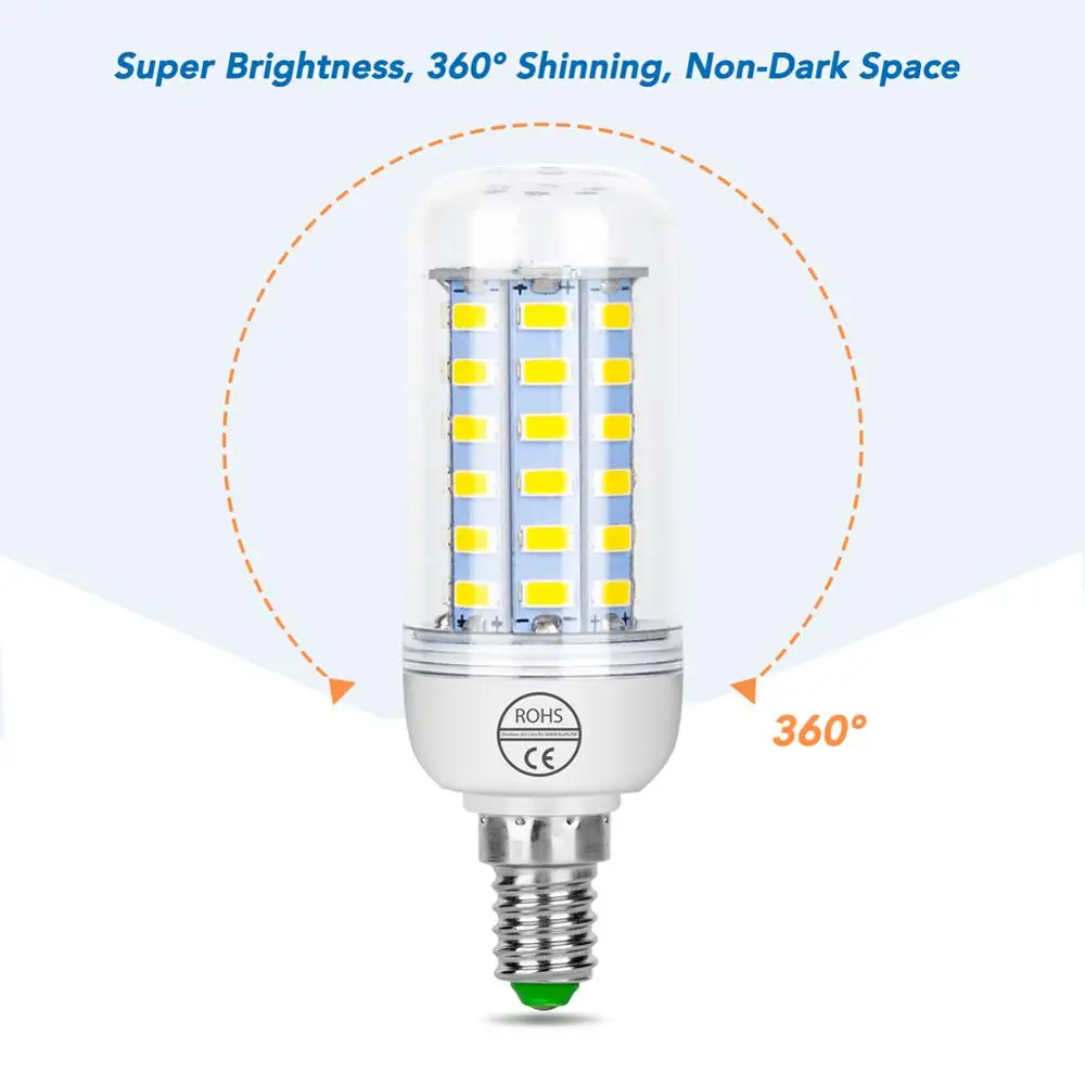 Светодиодная лампа-кукуруза G9 E27 Bombilla E14 светодиодная лампа Gu10 24 36 48 56 69led