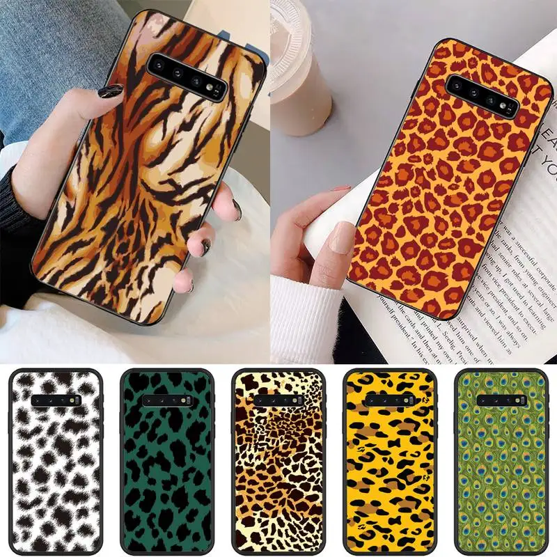 

Tiger Leopard Fur Style Phone Case For Samsung Galaxy S6 S7 Edge Plus S8 S9 S20Plus S20ULTRA S10lite 2020 S10 Case
