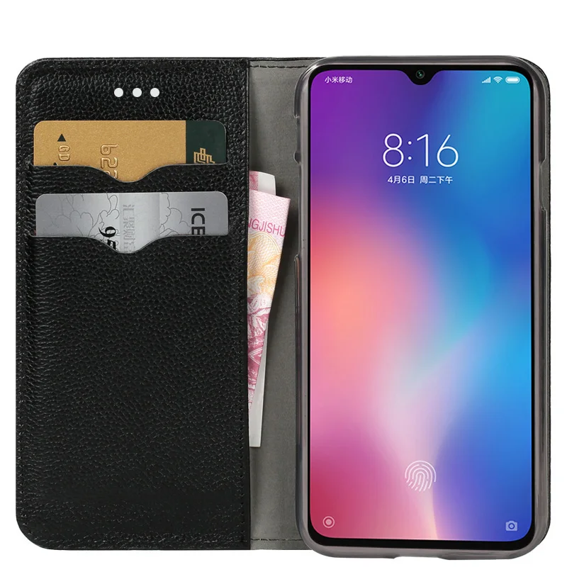 Flip Case For Xiaomi Mi 5s 8 9 9se 9T A1 A2 A3 lite Max 3 Mix 2s POCO F1 Litchi Grain Redmi Note 4 4X 5 6A 7 7A Pro Cover | Мобильные
