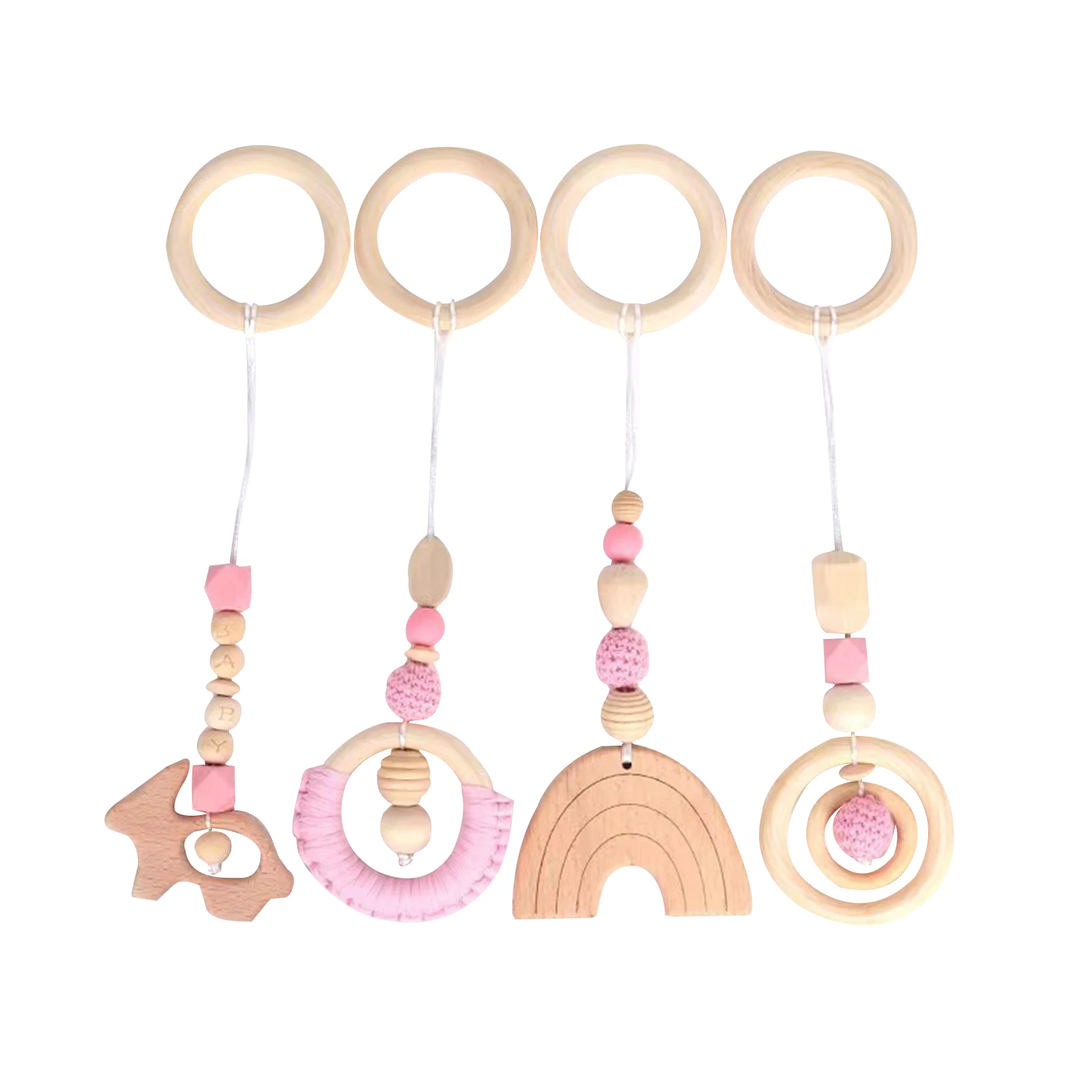 Детский деревянный Прорезыватель для зубов зажим соски портативная игрушка