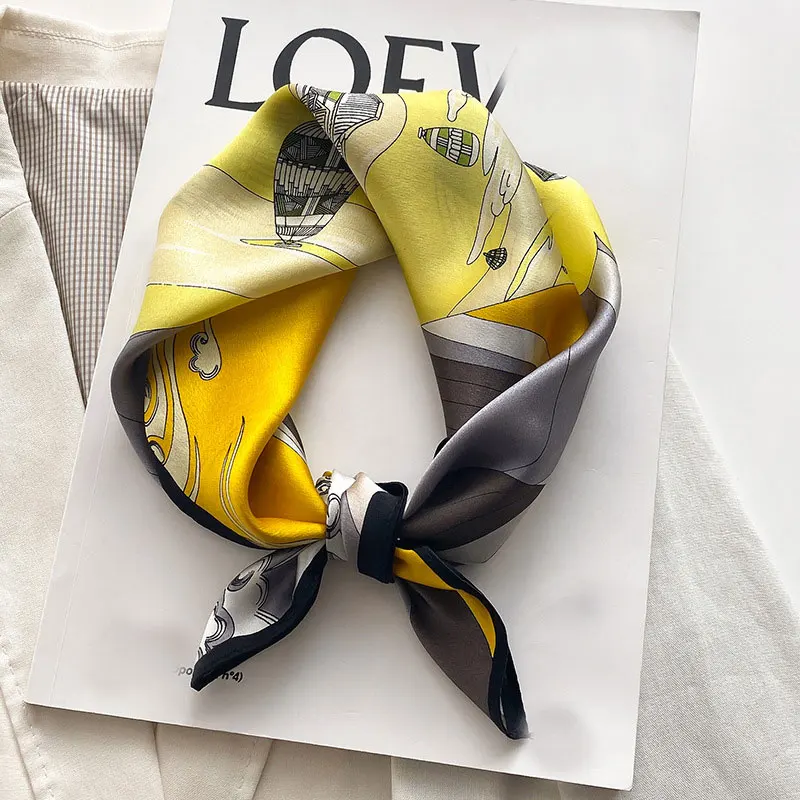 

100% Pure Silk Scarf Women Headband Fashion Scarves Bandana Luxury Brand Beach Hijab Shawls Wraps Female Foulard Free Shipping